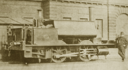 Number 209 at Stratford Works as delivered from Neilson in 1874, wearing the S.W. Johnson mid-green livery.