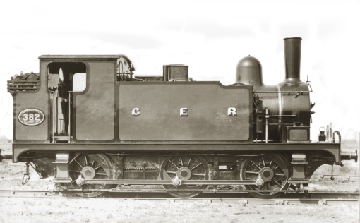 No 382 was in for Works at the same time as no.372 (above), between late 1904 and early 1905, but in this case the number plate records 1905 as the date.  It makes a nice comparrison with no.377 in the previous entry. Photograph © Public Domain.